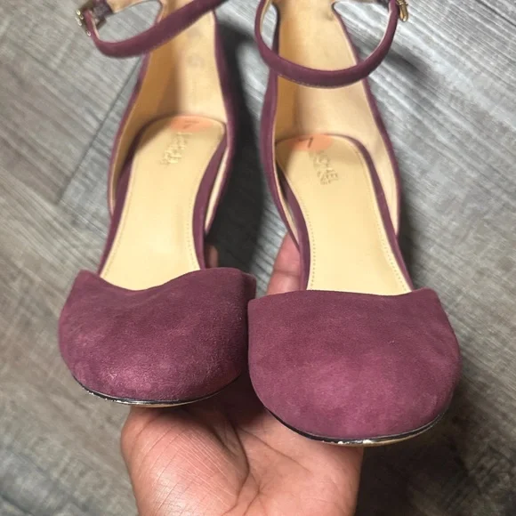 Michael Kors Burgundy Ankle Strap Heels - Picture 9 of 13